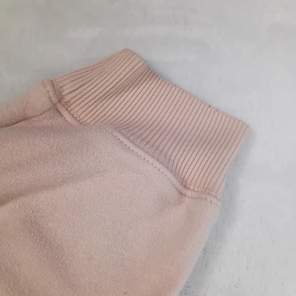 American Eagle Ahh-mazingly Soft Colorblock Raglan Sweatshirt Gray Pink Medium - Picture 11 of 14